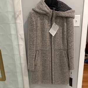 Donna Karan Heather Gray Zip-Up Jacket NWT